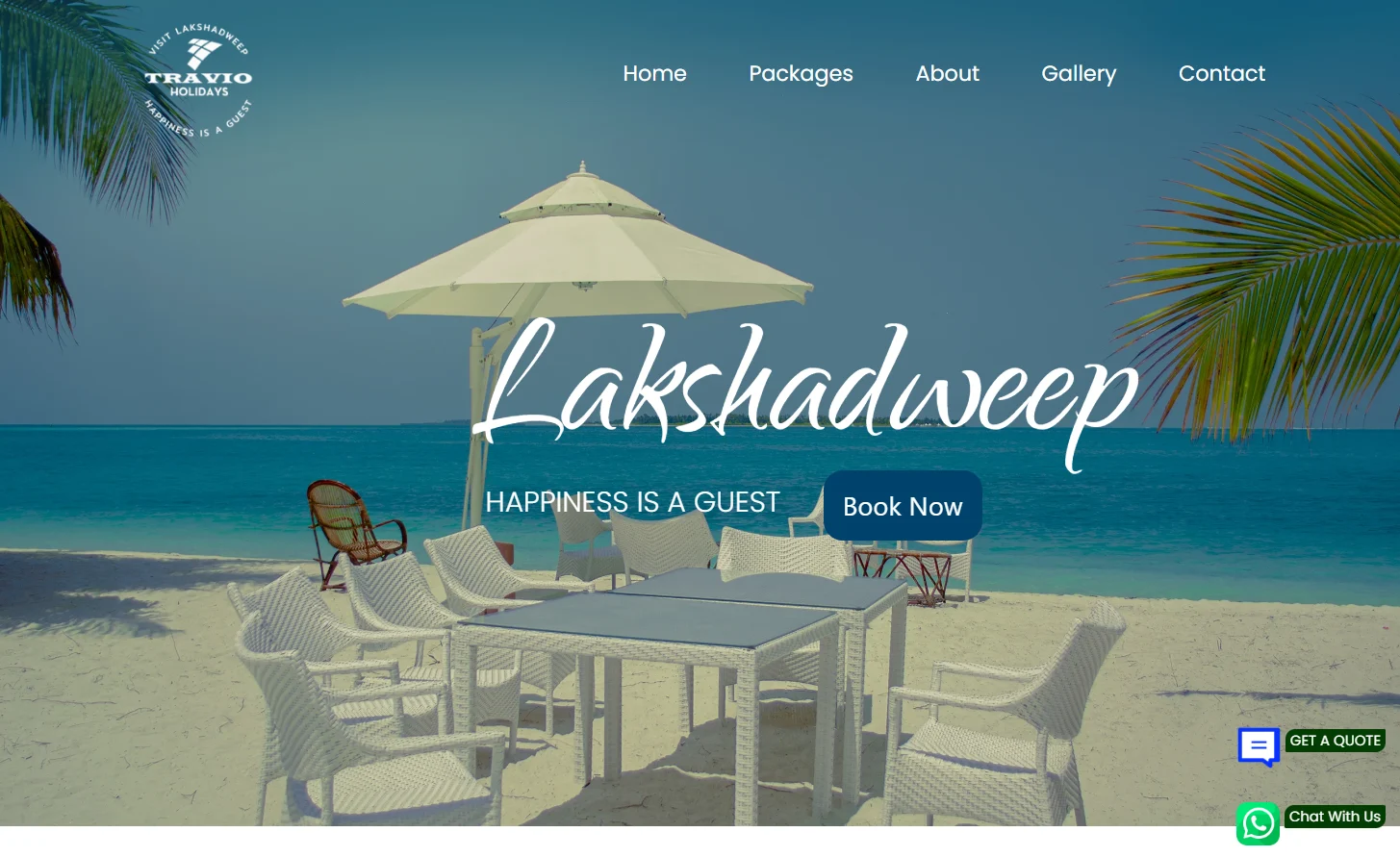 Travio Holidays Website